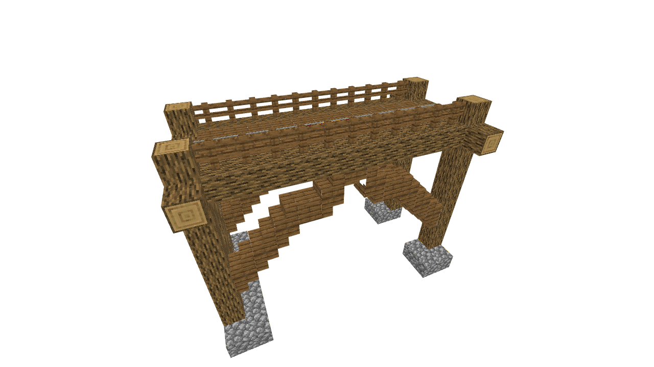 wooden rail bridge