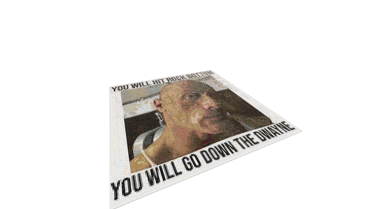 The Rock Pixel Art